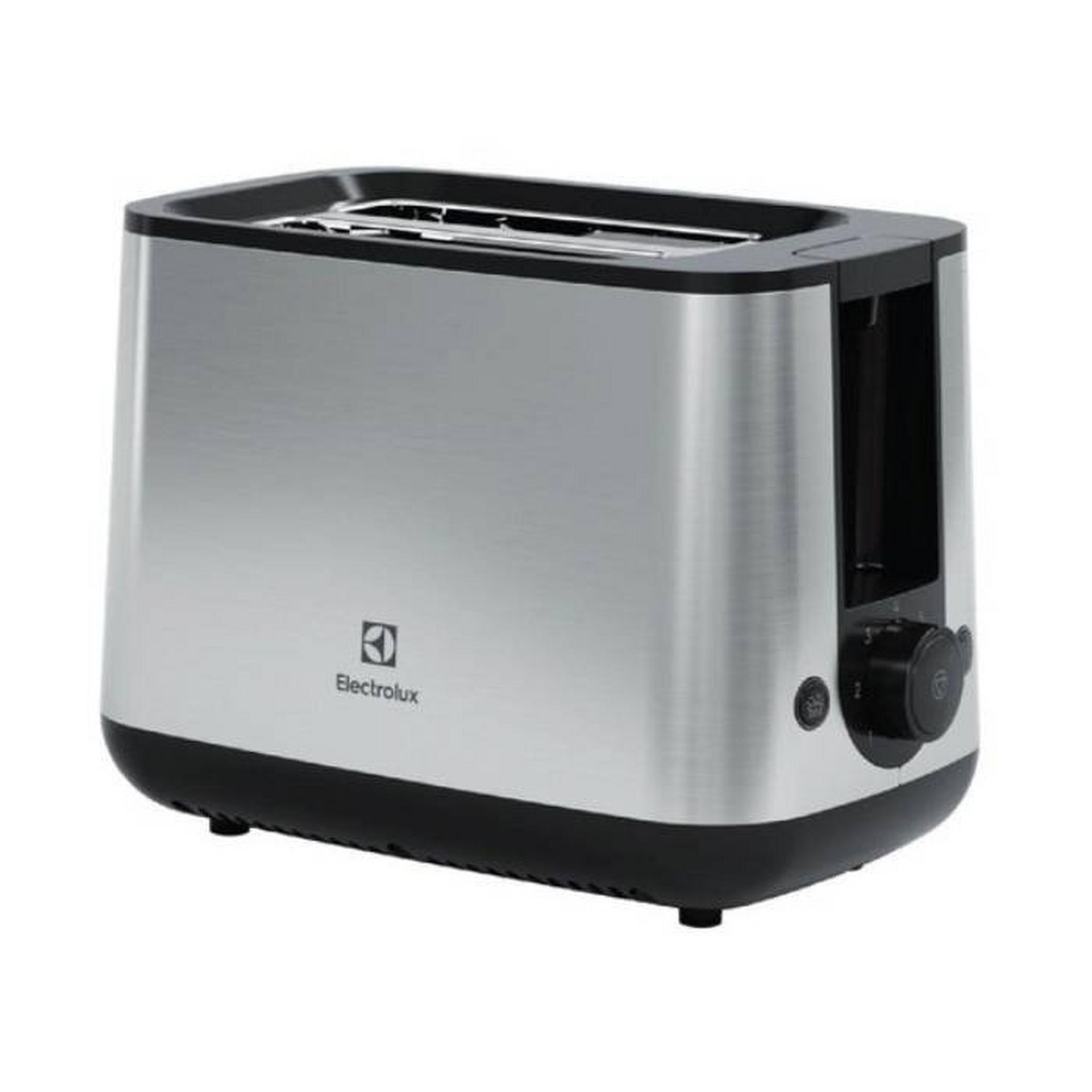 Electrolux 2 Slices Toaster, 800W, E3TS1-50SS - Stainless steel