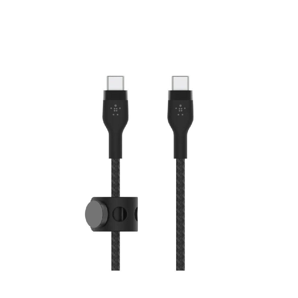 BELKIN Boostcharge Pro Flex USB-C To USB-C Cable, 1M, CAB011bt1MBK – Black 