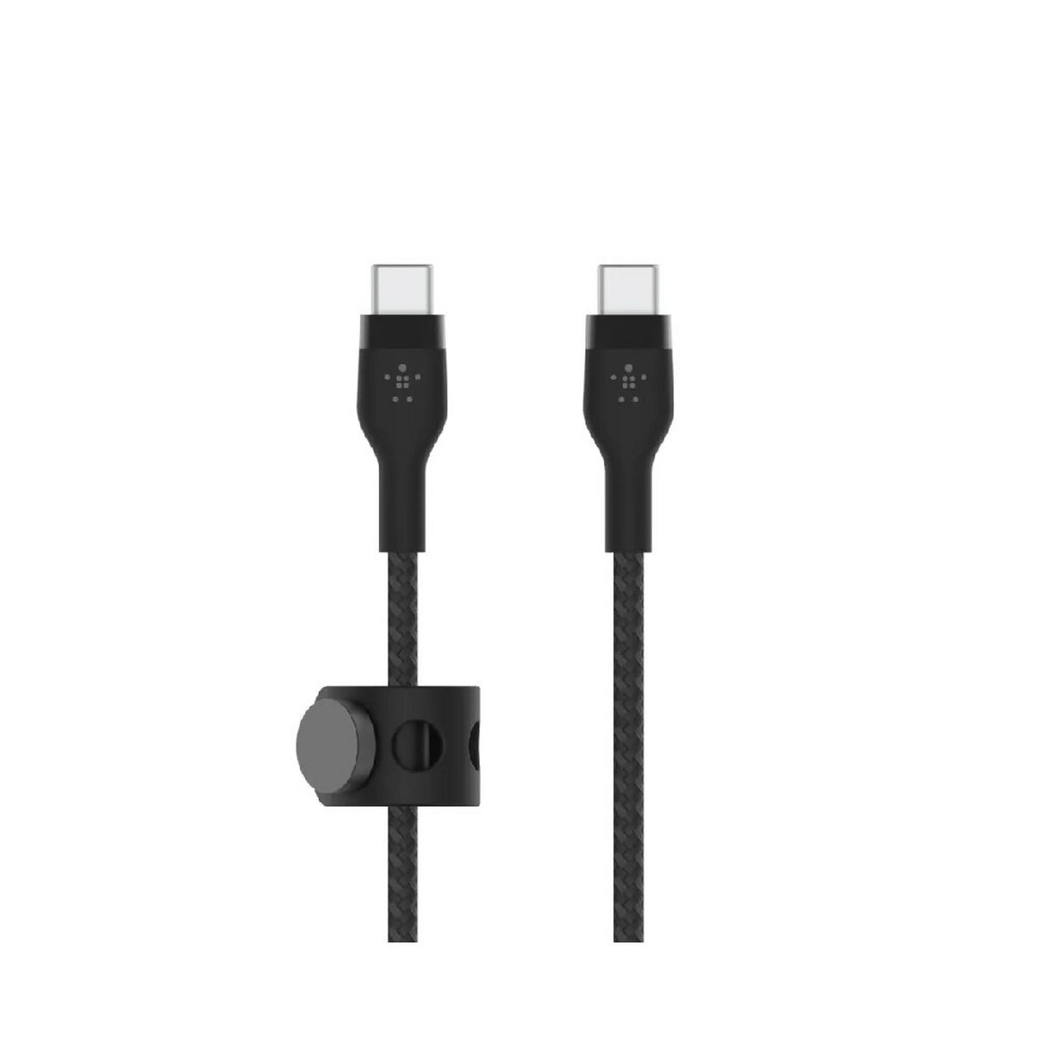 BELKIN Boostcharge Pro Flex USB-C To USB-C Cable, 1M, CAB011bt1MBK – Black