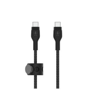 Buy Belkin boostcharge pro flex usb-c to usb-c cable, 3m, cab011bt3mbk – black in Kuwait