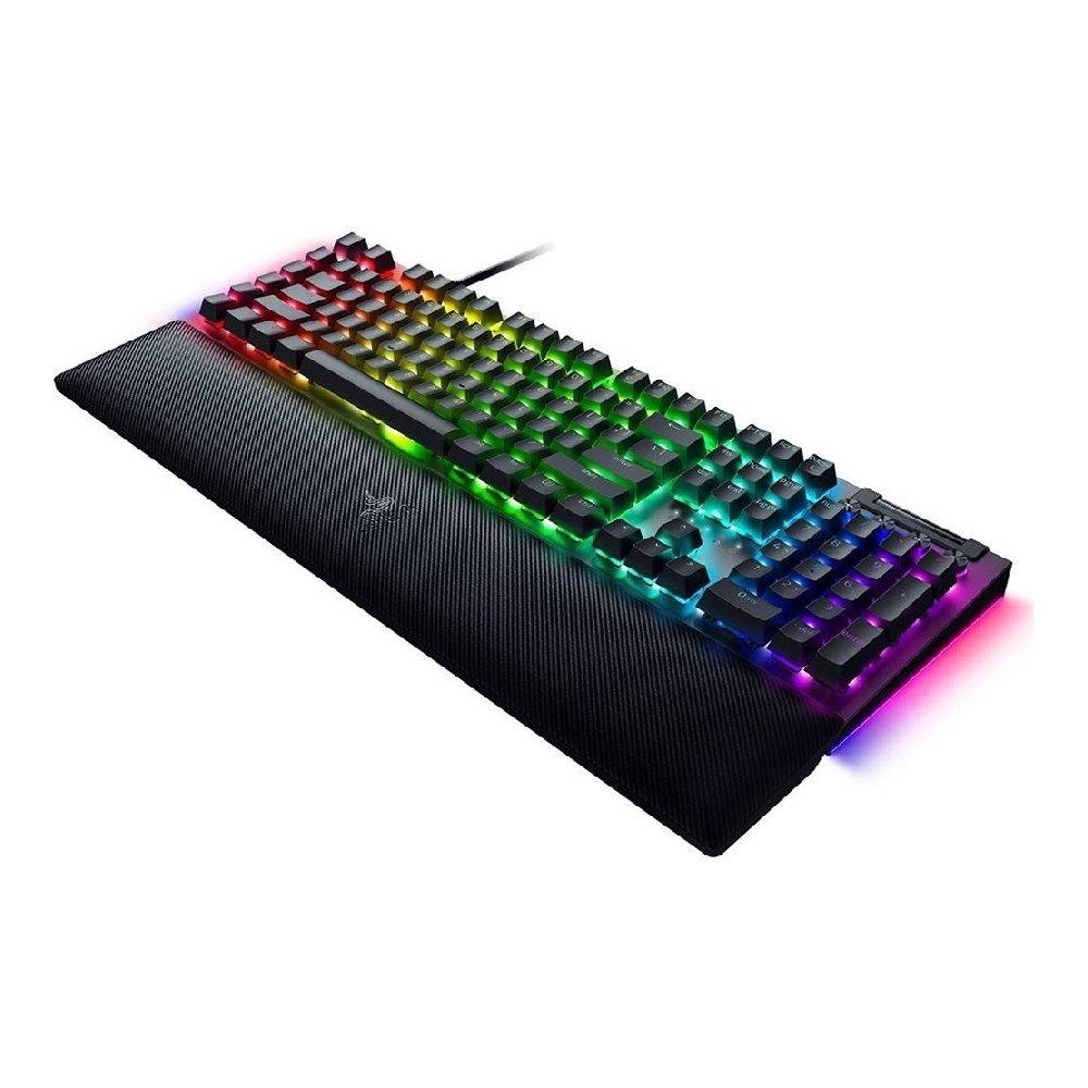 Razer BlackWidow V4 Mechanical Gaming Keyboard, Yellow RGB Switch, RZ03-04691800-R3M1 - Black
