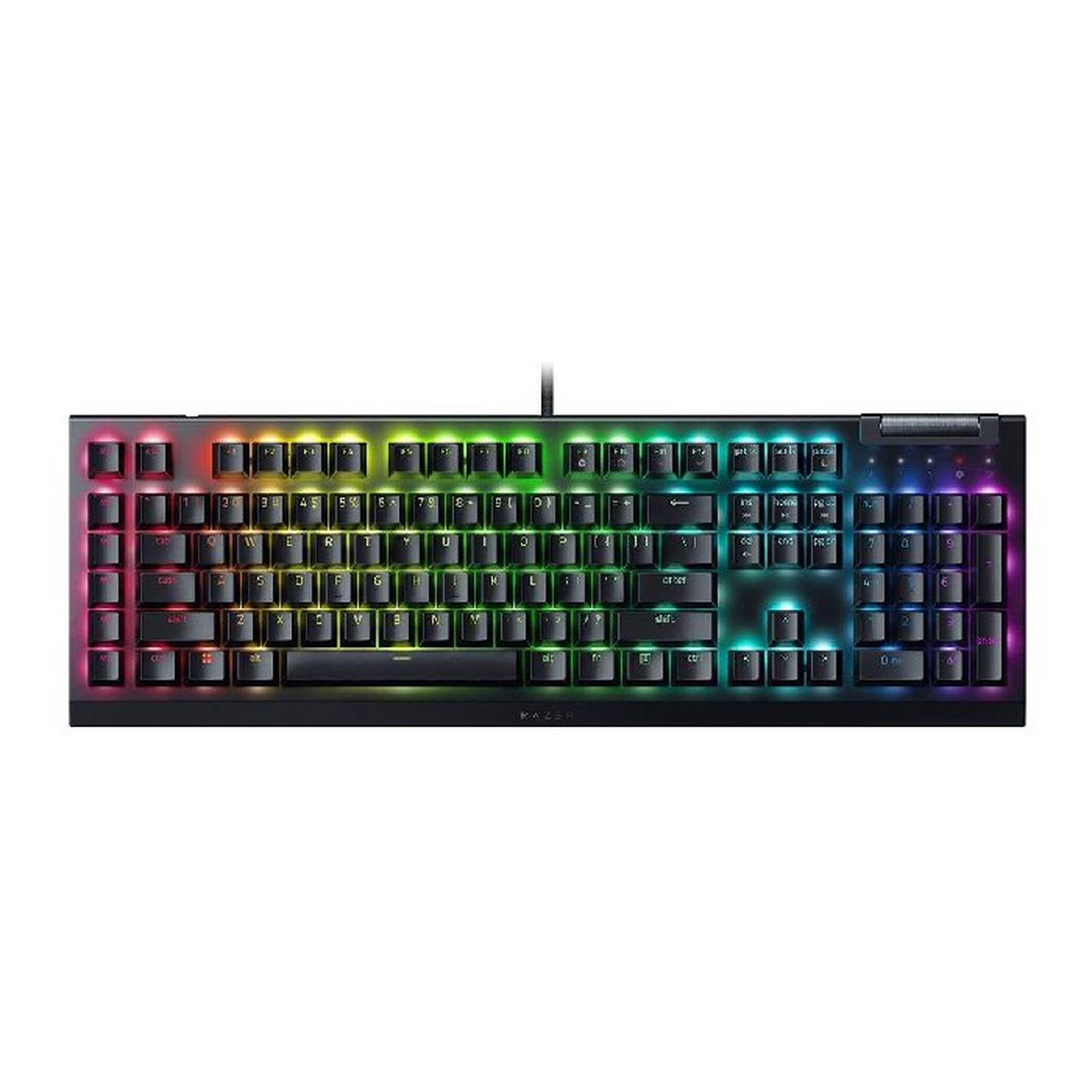 Razer BlackWidow V4 X Wired Gaming Keyboard, 6 Dedicated Macro Keys, RZ03-04703500-R391 – Black