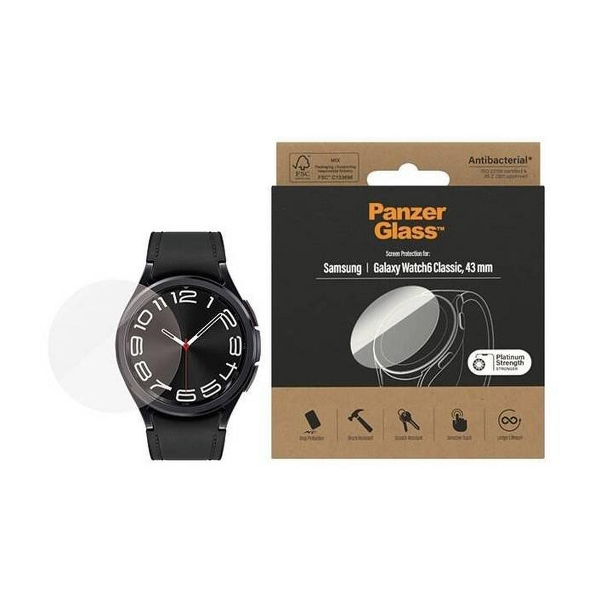 PanzerGlass Galaxy Watch Classic 6 43MM Screen Protector, (3685) – Clear