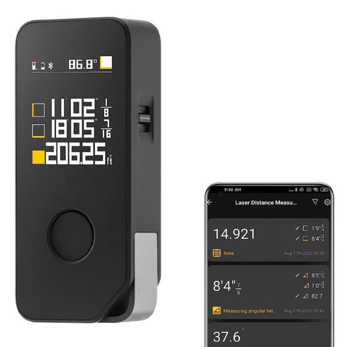 HOTO Smart Laser Measure Pro, Up to 50 meters, H-D50 – black 