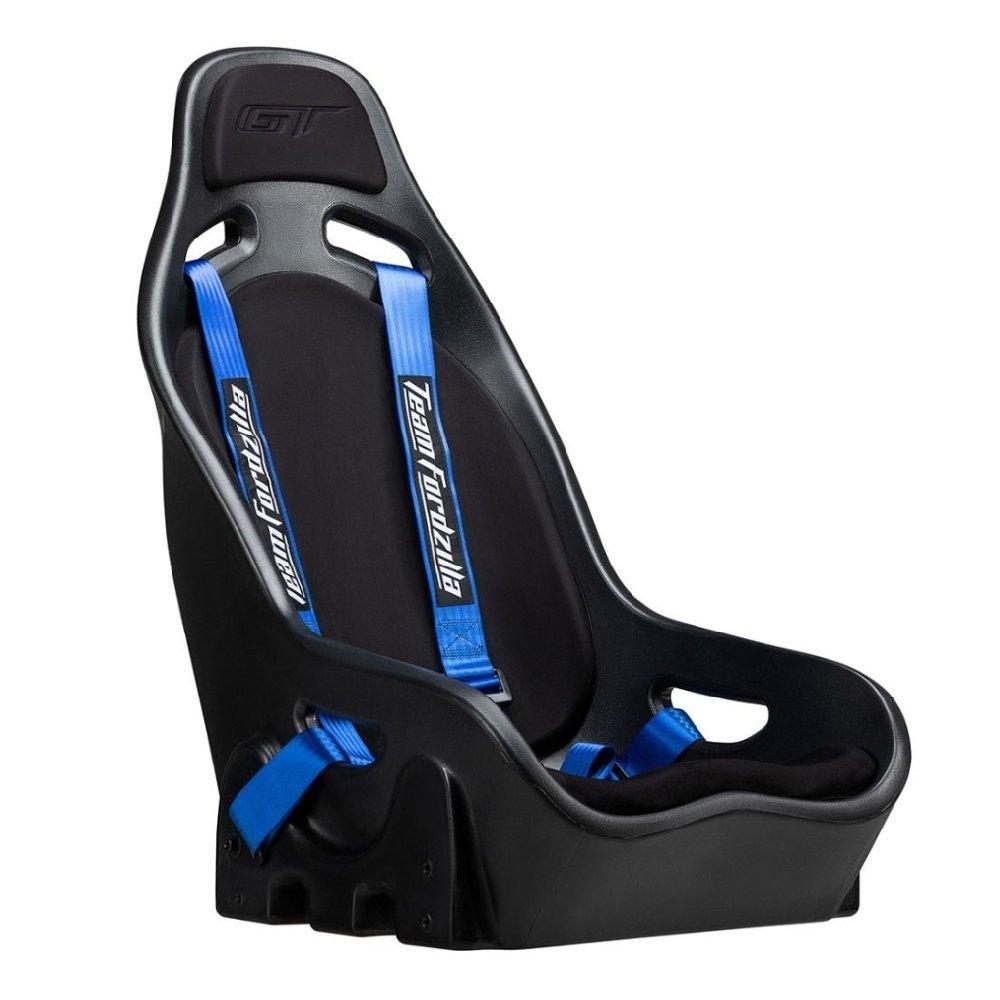 Next Level GT Gaming Racing Blue Simulator Cockpit + Elite ES1 Racing Black Simulator Seat