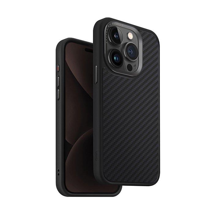 غطاء حماية ماج كليك كيفا لجهاز أيفون 15 برو من يونيك - أسود