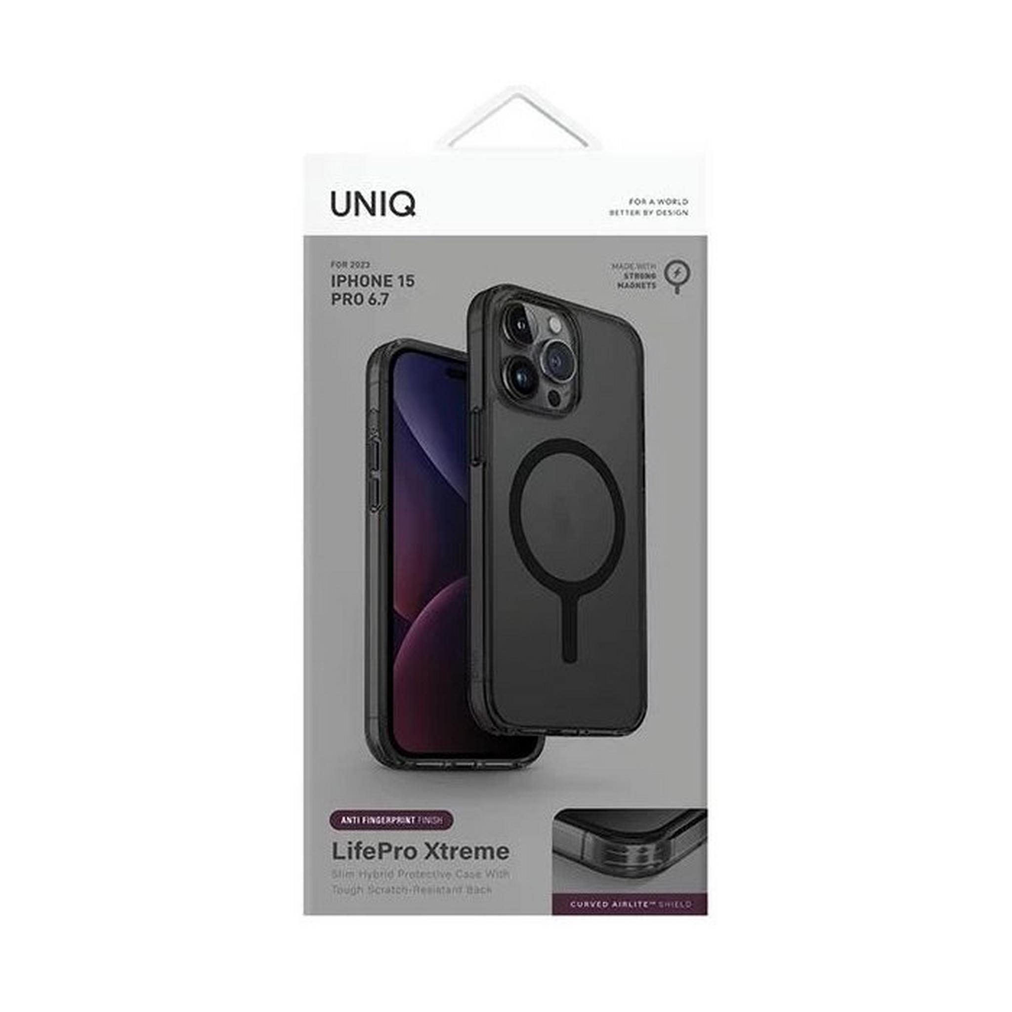 UNIQ MagSafe Lifepro Xtreme Case for 6.7-inch iPhone 15 Pro Max, 8886463685617 - Frost Smoke