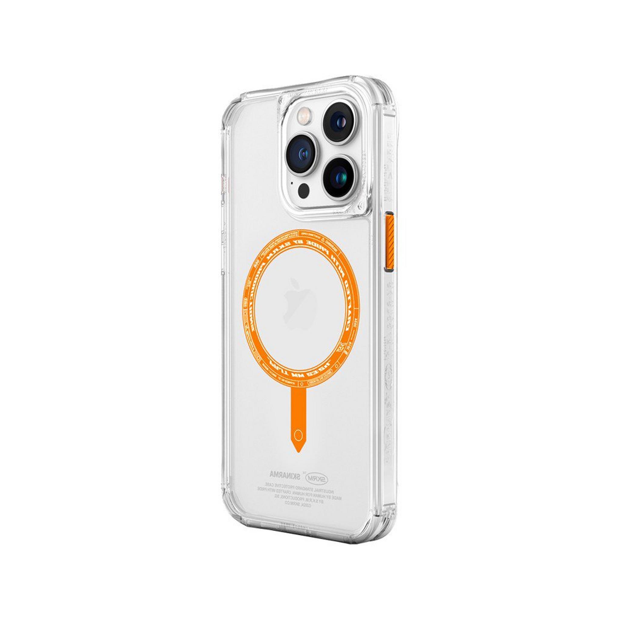 SKINARMA Saido MagSafe Case for 6.1-inch iPhone 15 Pro, 8886461244311– Orange