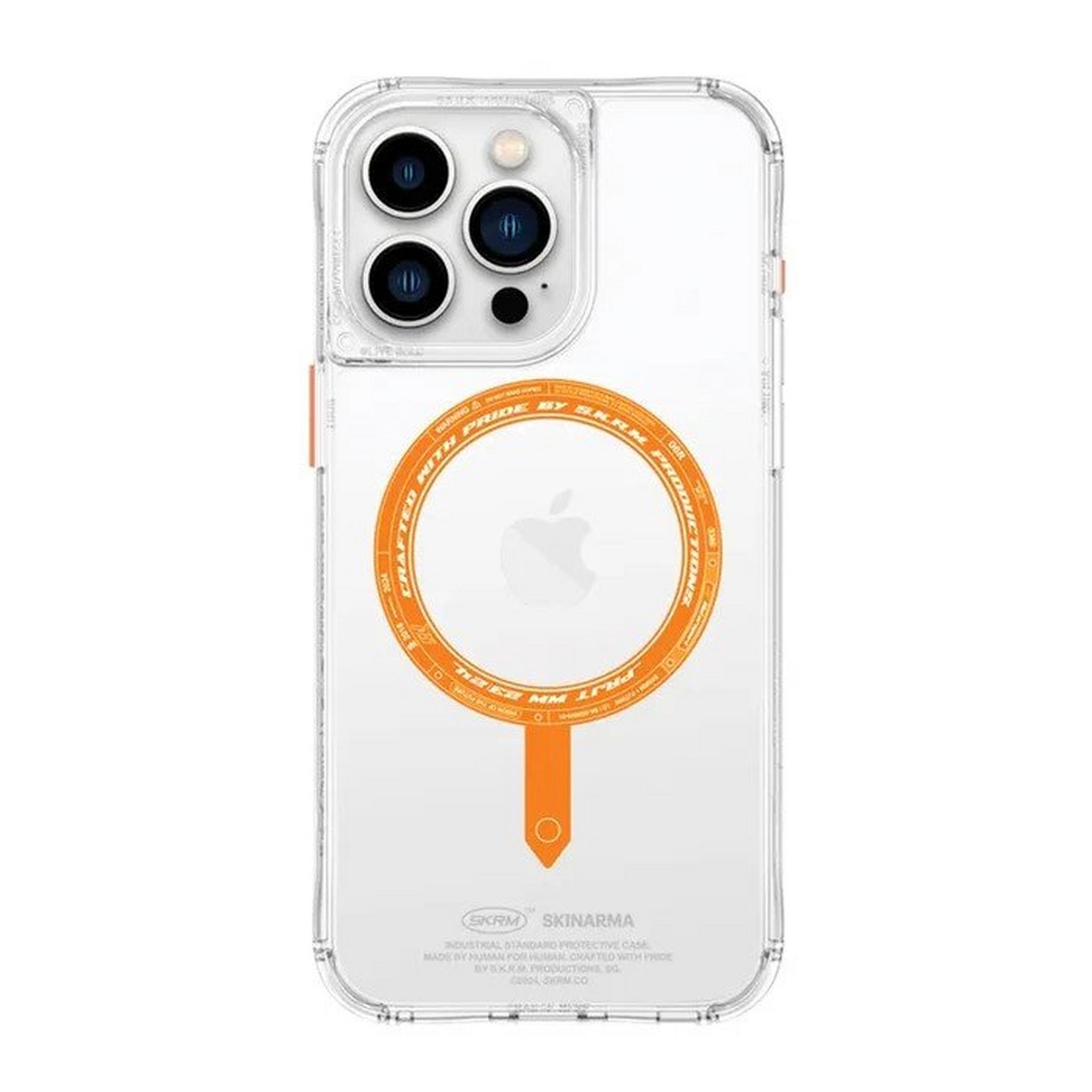 SKINARMA Saido MagSafe Case for 6.7 iPhone 15 Pro Max, 8886461244496– Orange