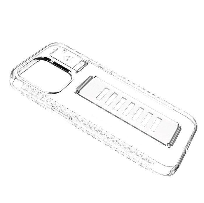 غطاء حماية بوست مع مسند لهاتف ايفون 15 برو مقاس 6.7 بوصة من جريب 2 يو، GGA2367PBTKCLR – شفاف