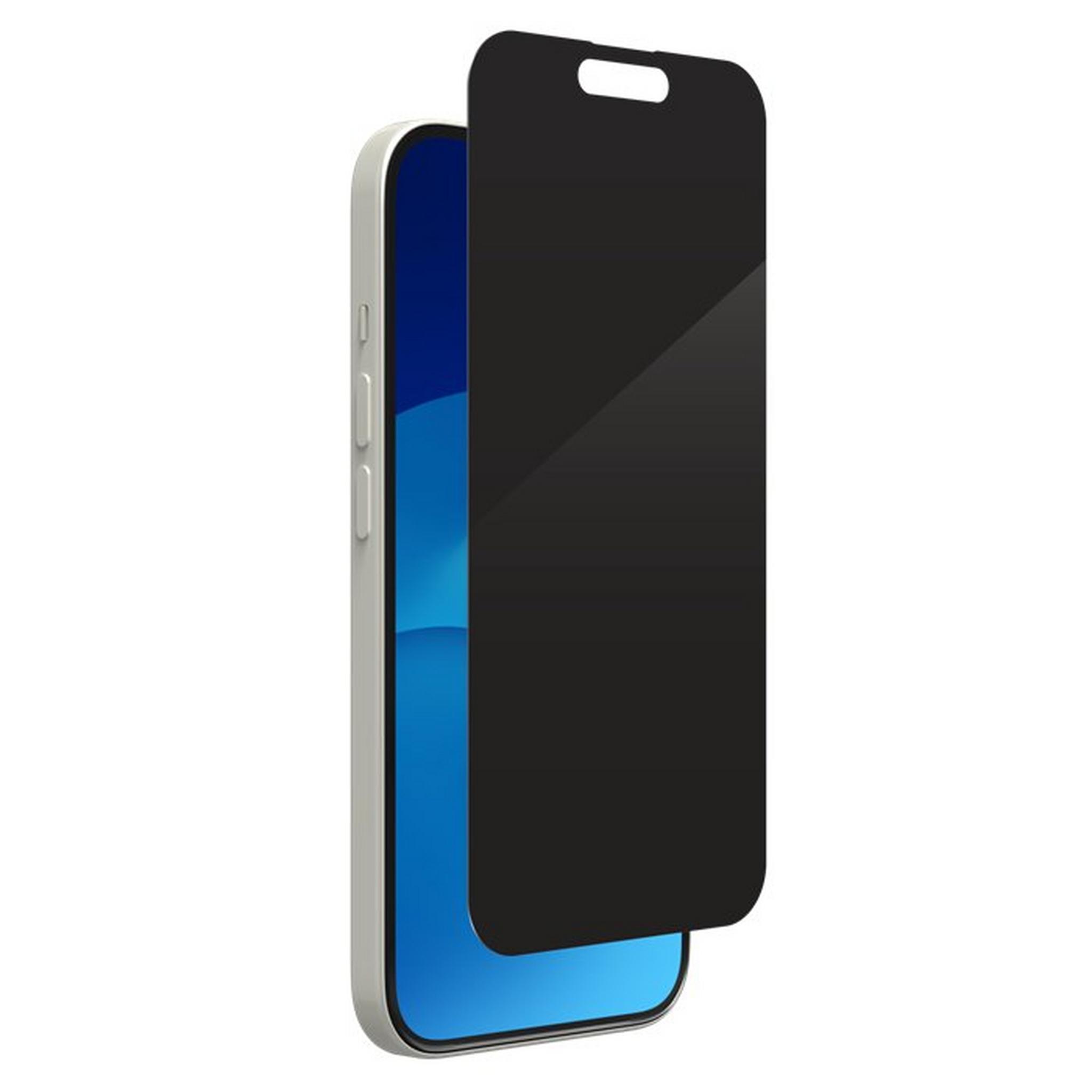 Invisible Shield Glass Elite Privacy Screen Protector For iPhone 15, 200111792 – Black