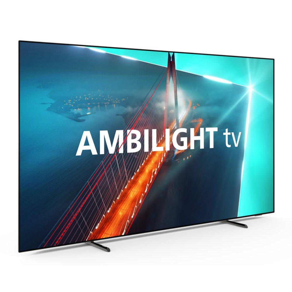 Philips 65-inch 4K UHD OLED Ambilight Google Smart AI TV, 65OLED708/56 – Black