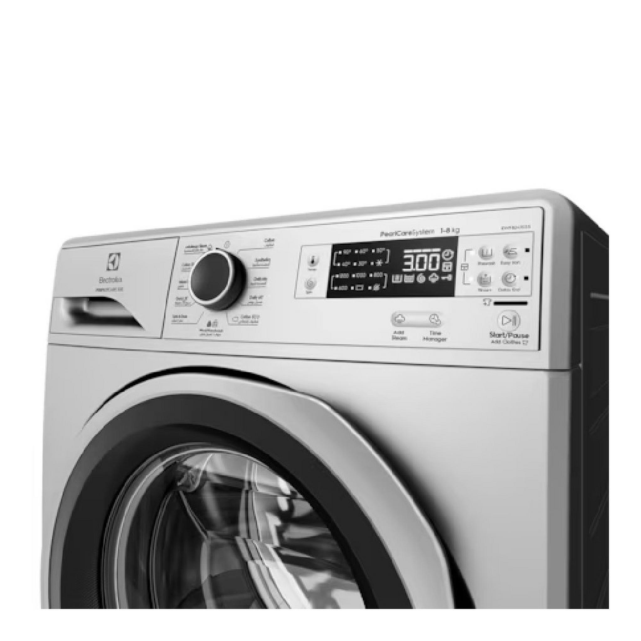 ELECTROLUX Front Load Washer, 8kg Washing Capacity, EWF8241SS5 – Silver