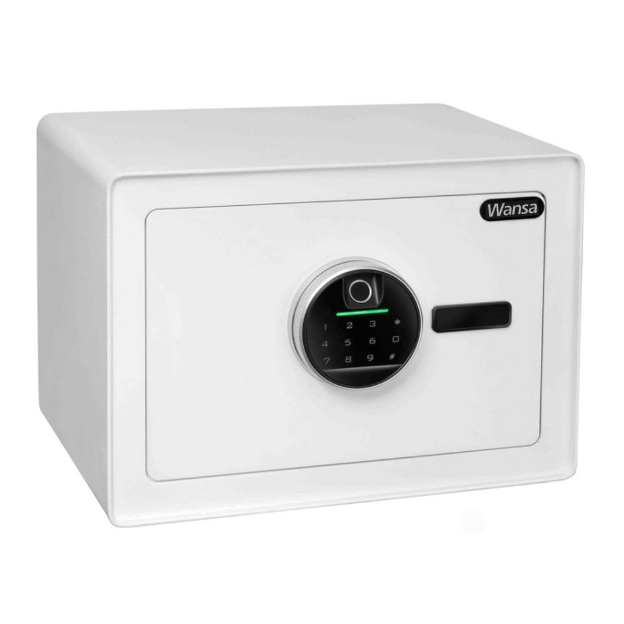 خزنة منزلية رقمية عالية الأمان من ونسا، E9001E – أبيض