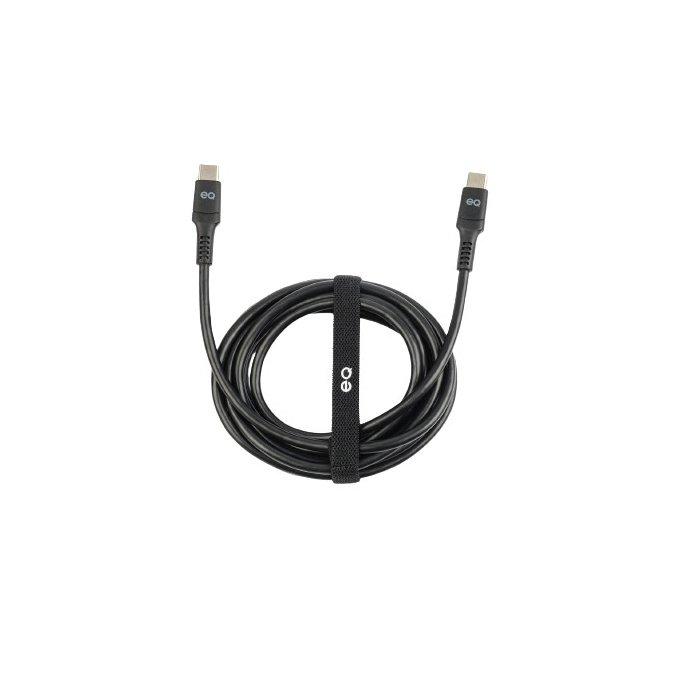 EQ USB-C To USB-C Charing Cable, 3m, CC-130D-3M-BLK – Black