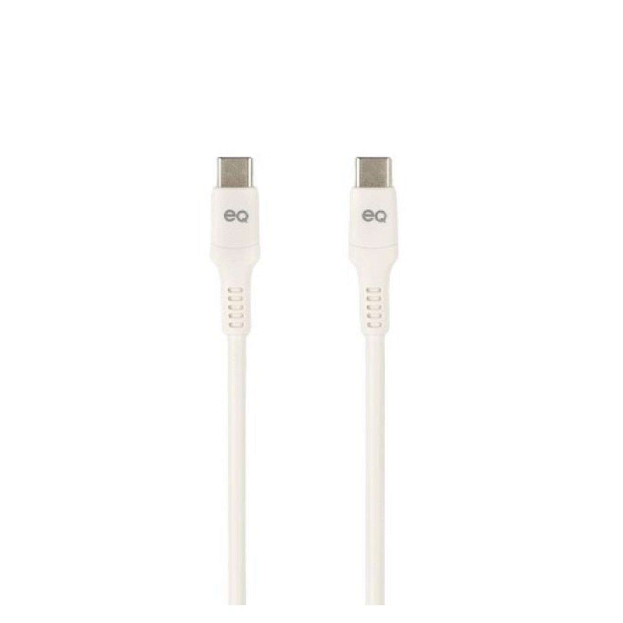 EQ USB-C To USB-C Charing Cable, 3m, CC-130D-3M-WHT – White