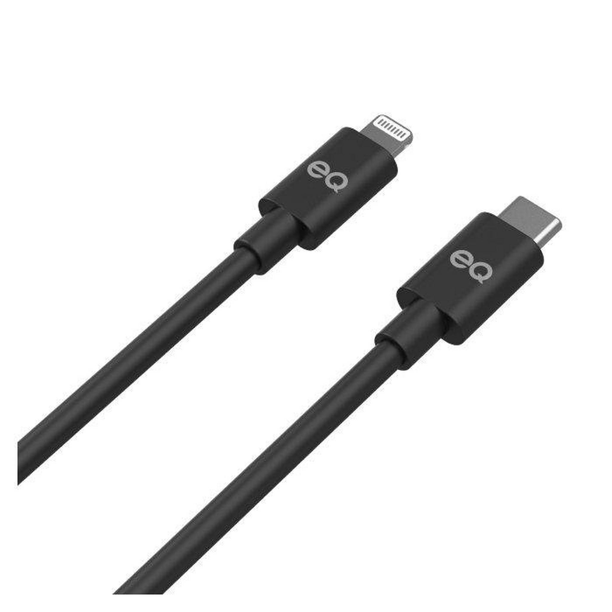 EQ Type-C to Lightning 3M Cable, MC-106A - Black