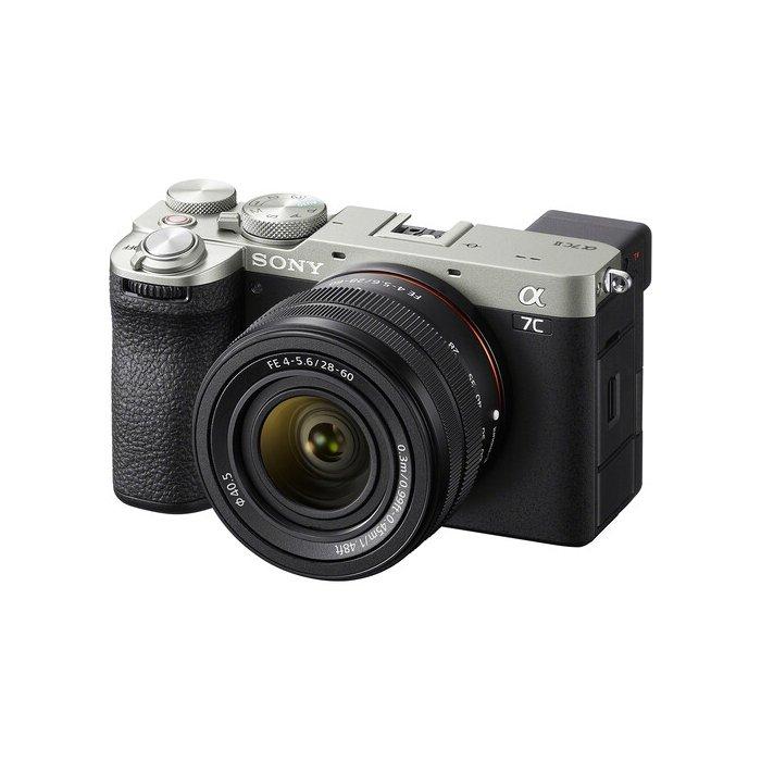 كاميرا ايه سي 2 من سوني + عدسة 28-60 ملم، ILCE-7CM2LSQAF1 – فضي
