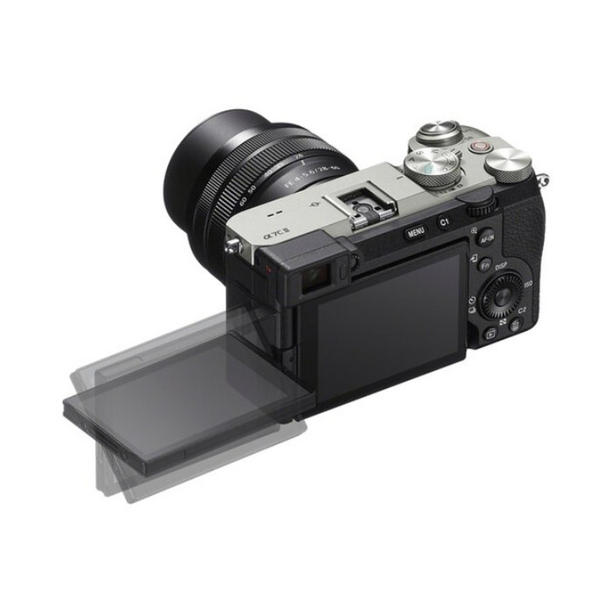 Sony Alpha AC2 Camera + 28-60MM LENS, 7.5 cm, ILCE-7CM2LSQAF1– Silver
