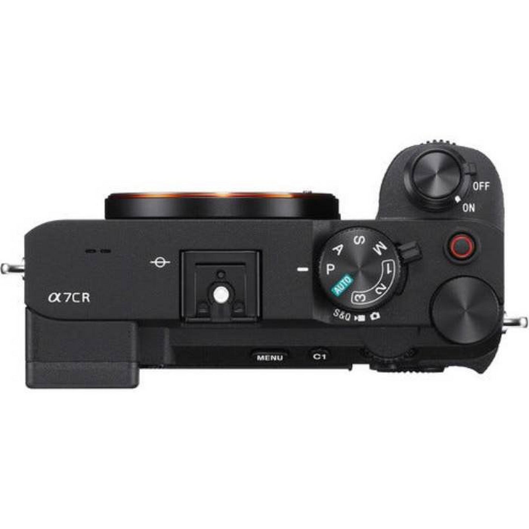 كاميرا ألفا 7 سي ار من سوني، بدون مرآة، (هيكل)، ILCE-7CR/BQ AF1 – أسود