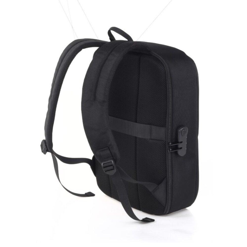 EQ Anti-Theft Laptop Backpack with Password Lock, 15.6-Inches, KLB220318 – Black
