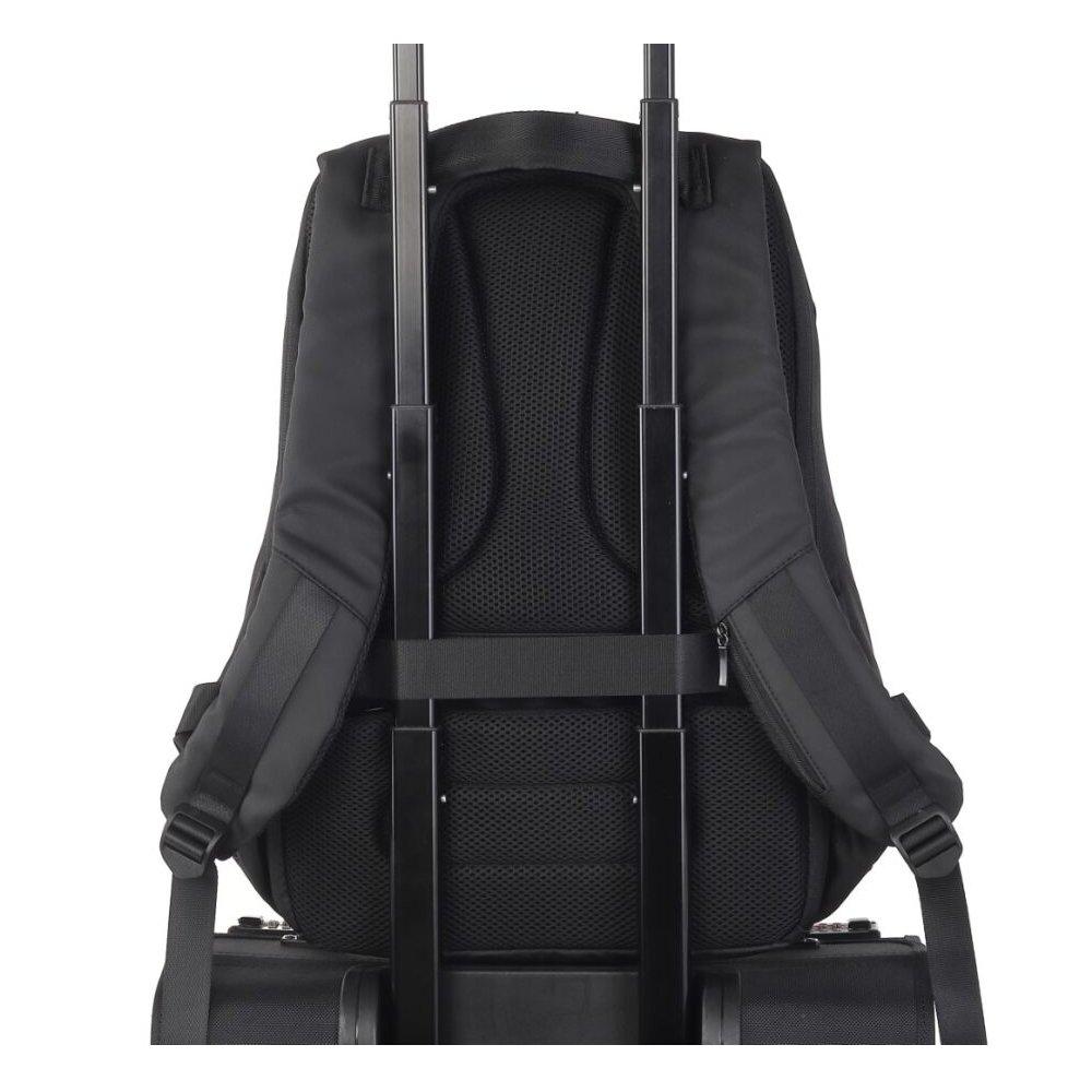 حقيبة لابتوب ضد السرقة مع قفل بكلمة مرور من إي كيو، مقاس 15.6 بوصة، KLB181101 – أسود