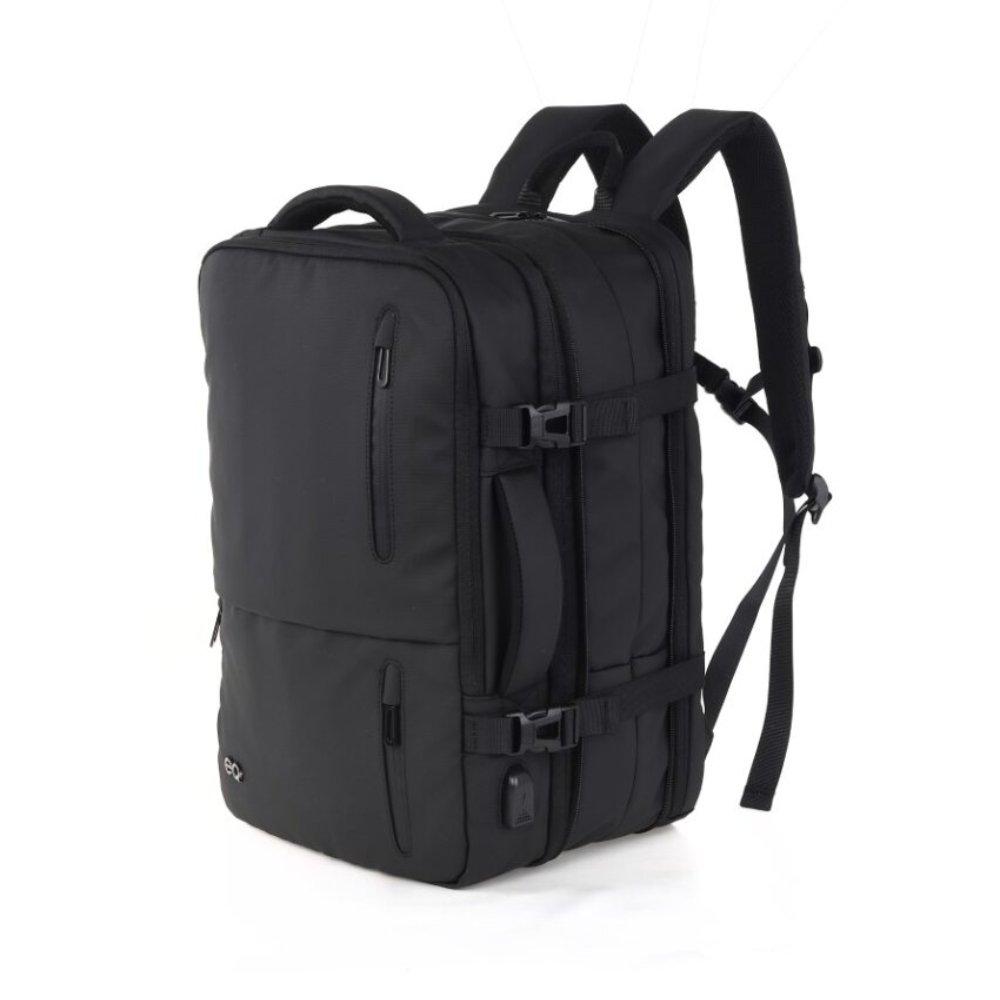 EQ Expandable Backpack, 17.3-Inches, KLB220104 – Black