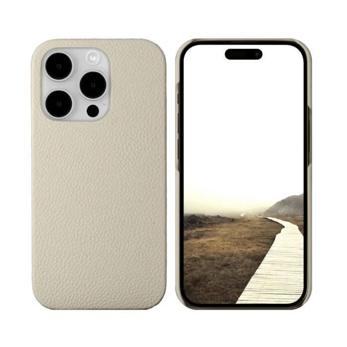 غطاء حماية نيويوورك لهاتف ايفون 15 برو ماكس من ديبرامانتيه 1928، NY67SADU5696 – بيج رملي