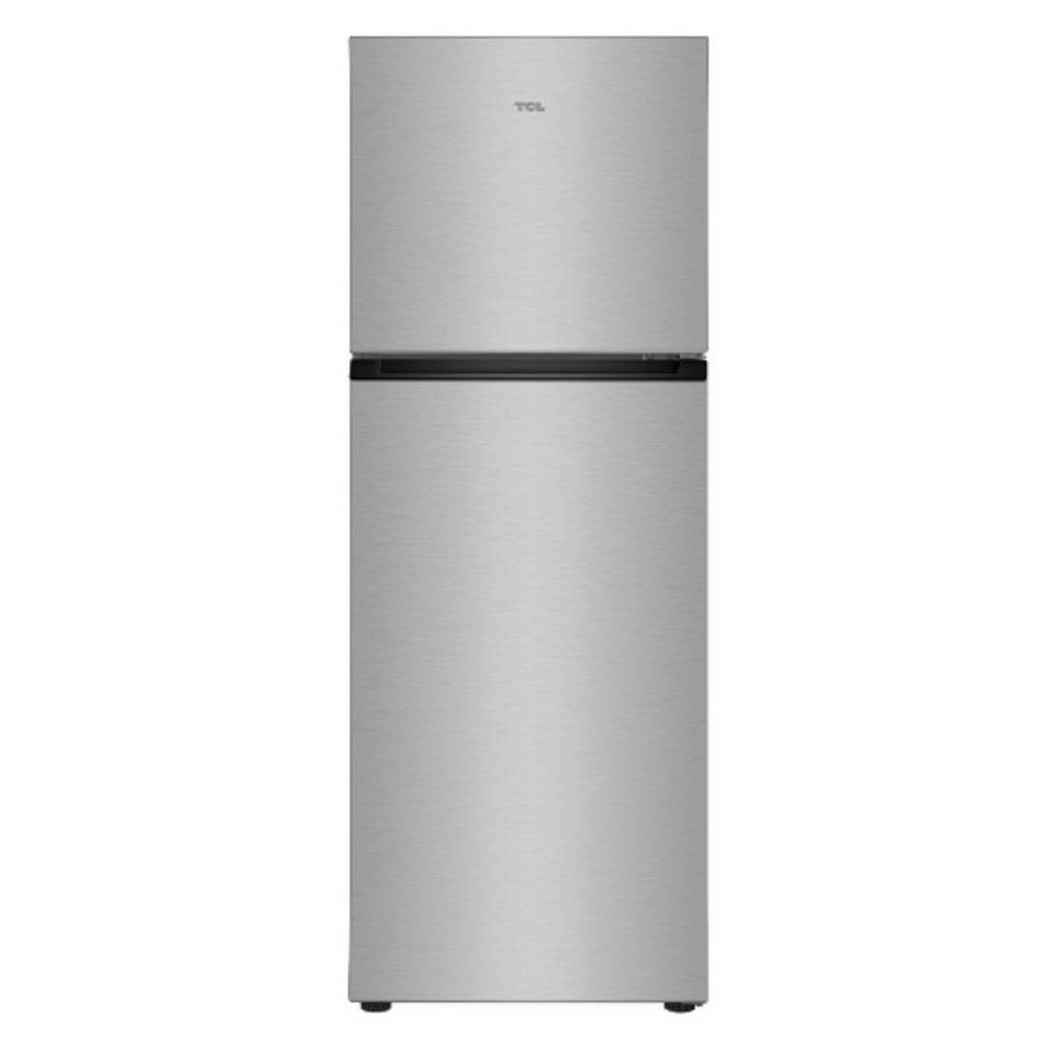 TCL Top Freezer Refrigerator, 13 CFT, 370 Liters, P370TMN – Inox