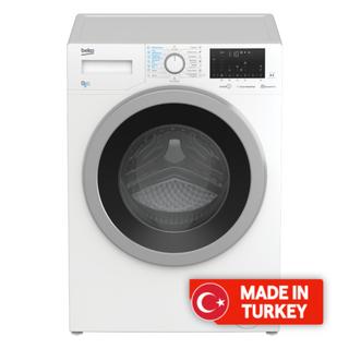 Buy Beko front load washer dryer, 8kg washing capacity, 5kg drying capacity, htv8636xs - white in Kuwait