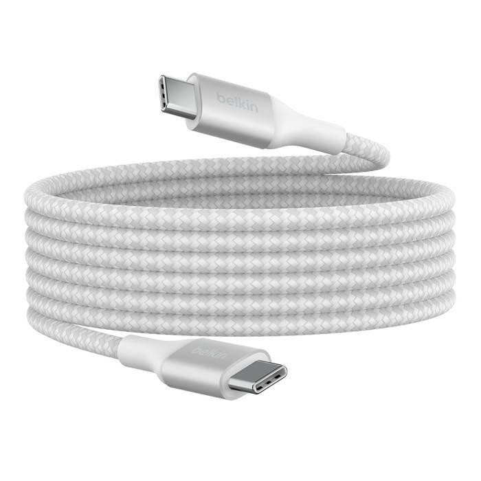 Belkin BoostCharge Braided USB-C to C Cable 2 Meter 240W – White