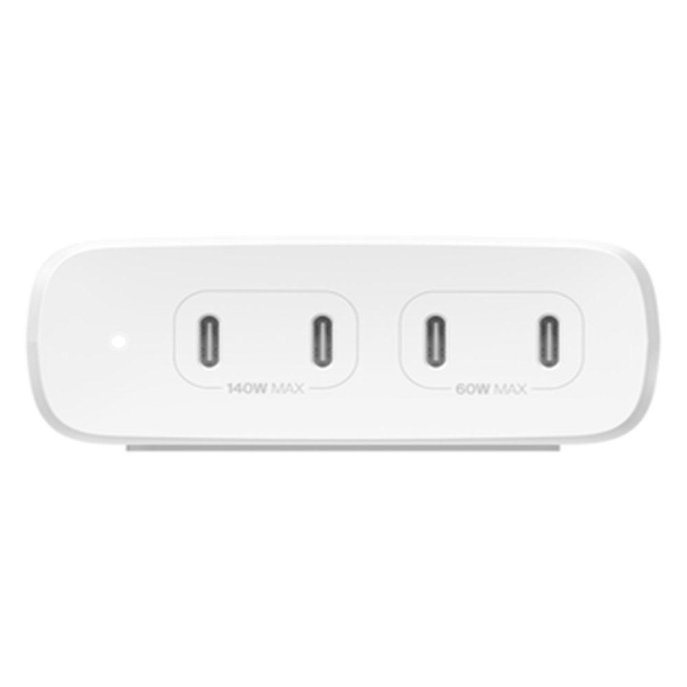 Belkin BoostCharge Pro 200W 4-Ports Desktop Charger, WCH015MYWH - White