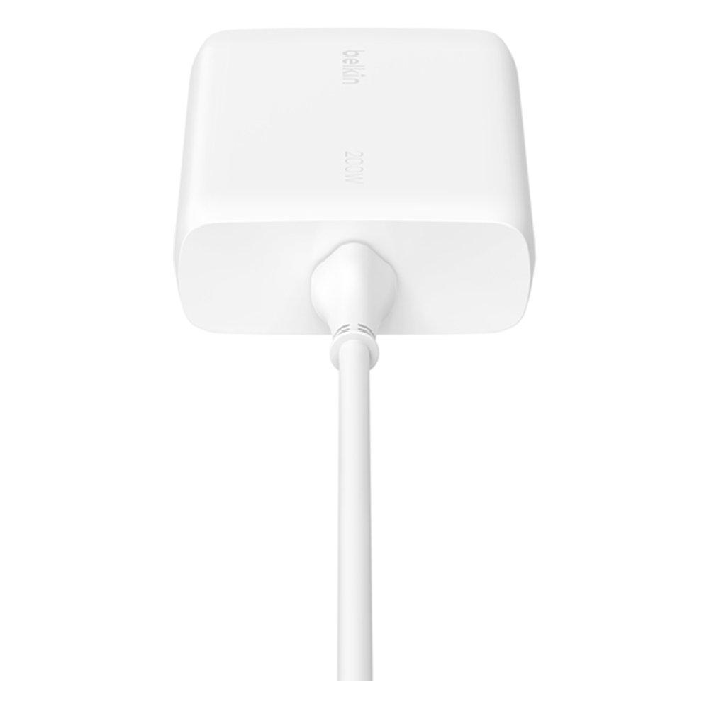 Belkin BoostCharge Pro 200W 4-Ports Desktop Charger, WCH015MYWH - White