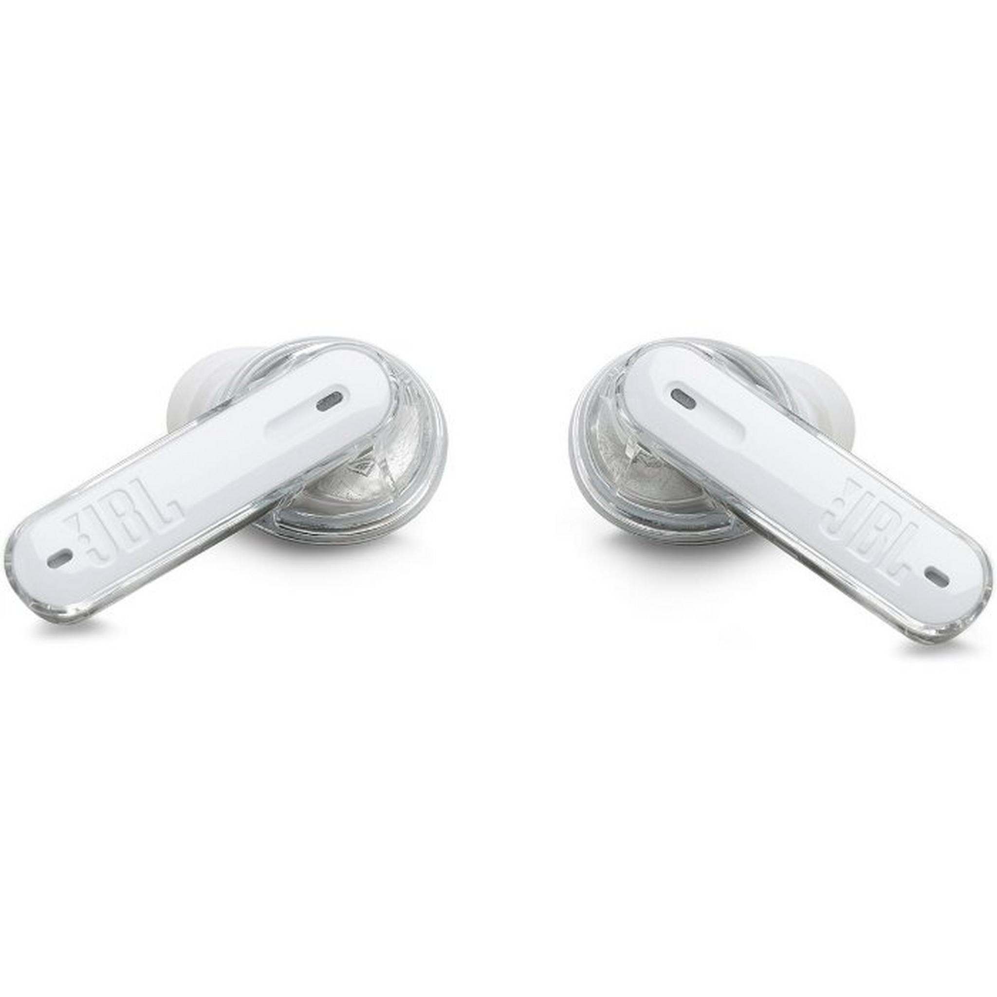 JBL Tune Beam Ghost Edition True Wireless NC Earbuds, JBLTBEAMGWHT – White