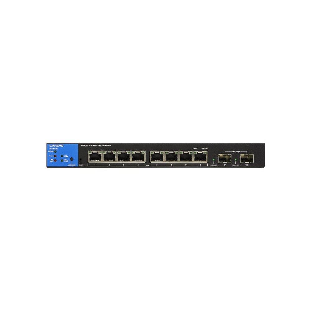 Buy Linksys 8-port managed business desktop gigabit poe+ switch, lgs310mpc – black in Kuwait