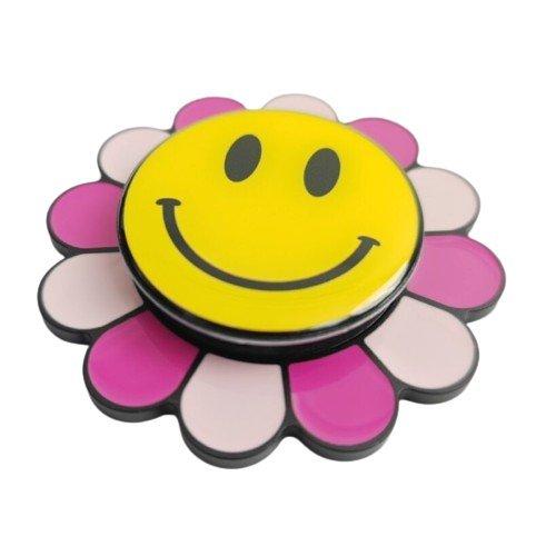 EQ Colored Flower Phone Grip Smily, EQ-FB-GRIP – Yellow