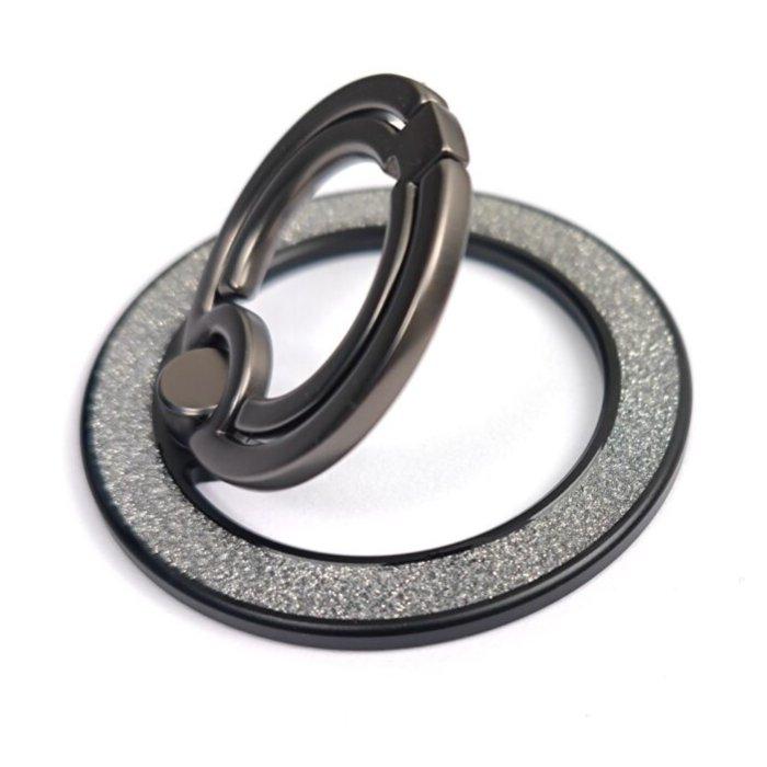 حامل هاتف بحلقة مزدوجة من إي كيو، EQ-KS DUAL – أسود