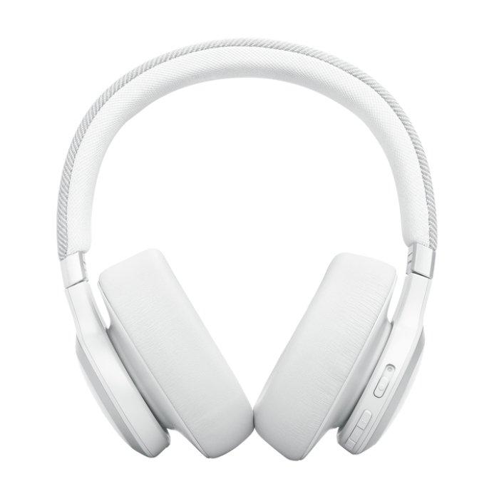 JBL Live 770NC Wireless On-Ear Headphones with True Adaptive Noise Cancelling, JBLLIVE770NCWHT – White