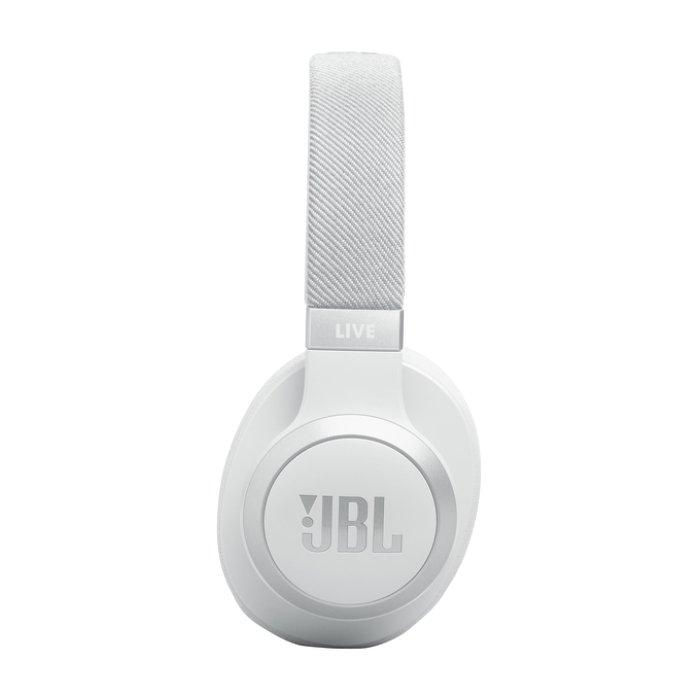 JBL Live 770NC Wireless On-Ear Headphones with True Adaptive Noise Cancelling, JBLLIVE770NCWHT – White