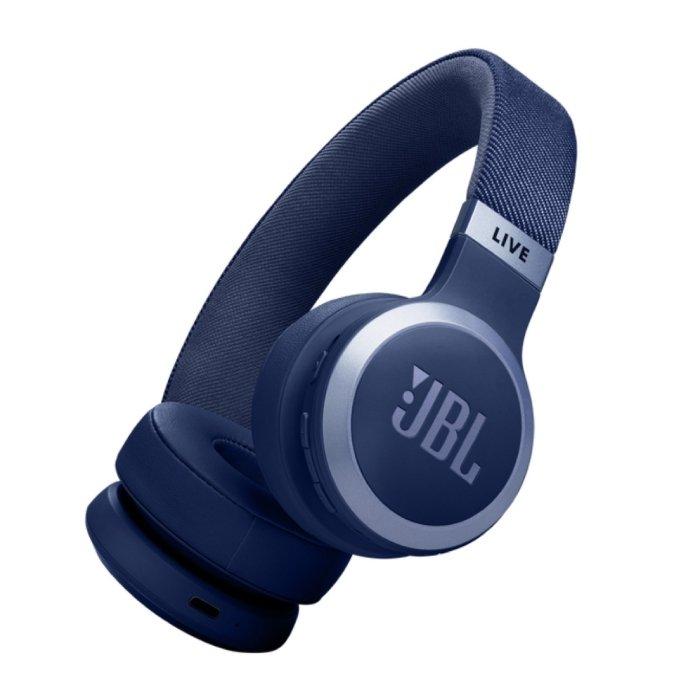 JBL Live 670NC Wireless On-Ear Headphones, JBLLIVE670NCBLU – Blue