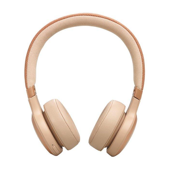 JBL Live 670NC Wireless On-Ear Headphones with True ANC, JBLLIVE670NCSAT – Sandstone