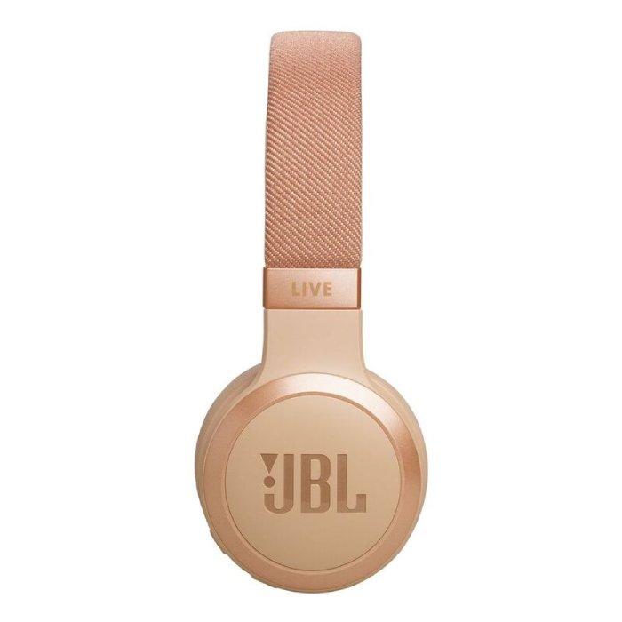JBL Live 670NC Wireless On-Ear Headphones with True ANC, JBLLIVE670NCSAT – Sandstone