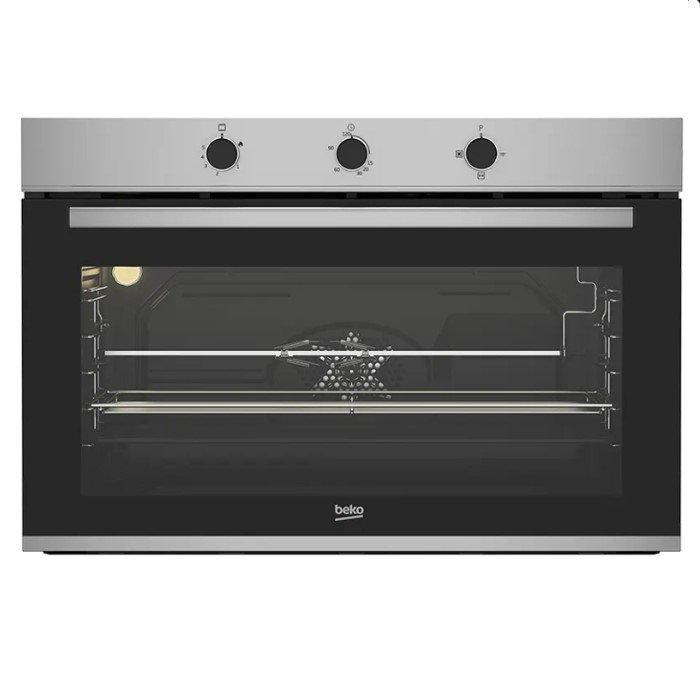 Buy Beko built in gas oven, 90cm, 96 l, bbwht12101xs - stainless steel in Kuwait