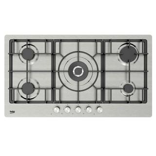 Buy Beko built-in gas hob, 90cm, 4 gas and 1, himw95225sxel - stainless steel in Kuwait