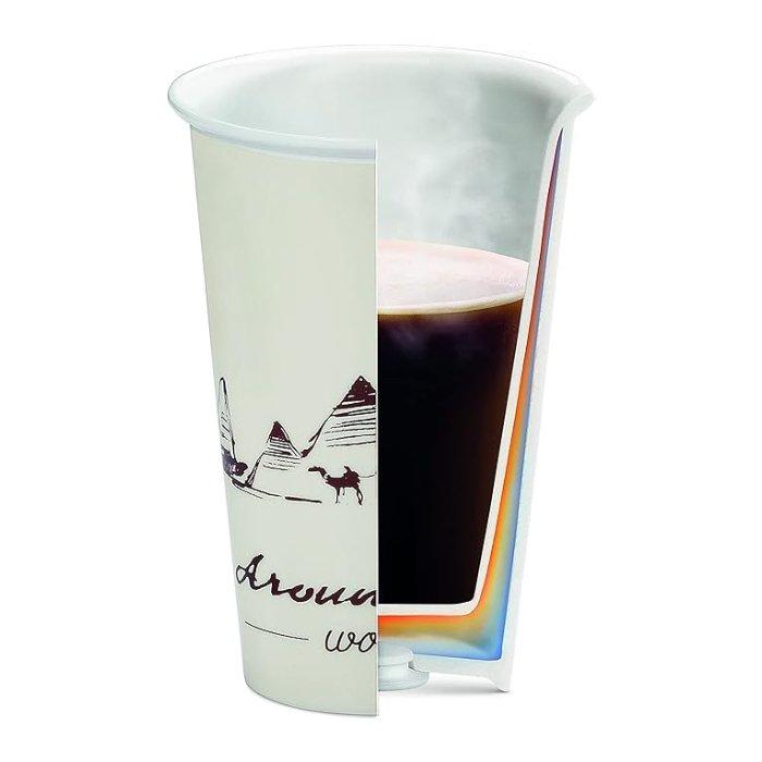 كوب سيراميك حراري مزدوج الجدار من نوع جلوب تروتر من ديلونجي، 300 مل، DLSC057