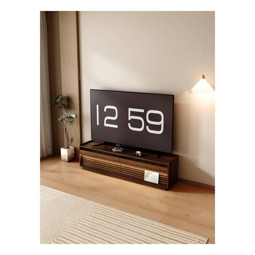 Wansa TV Stand, Up to 75-inch, 75Kg Loading Capacity, KS-LED-0226 – Walnut