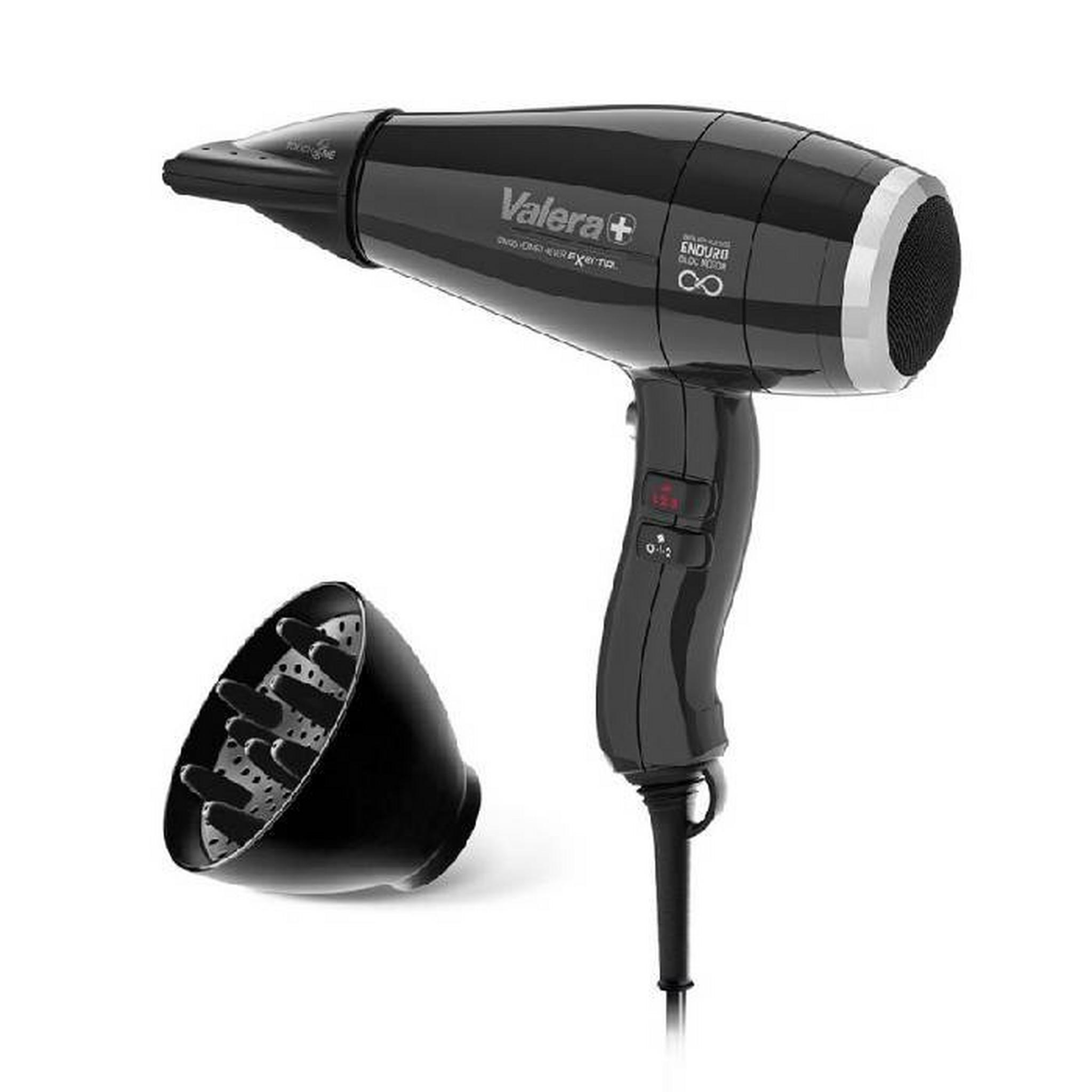 Valera Swiss Power4ever exential RC D Hair Dryer, 2400 W, 6 Heat Settings, SP4E RC D - Black
