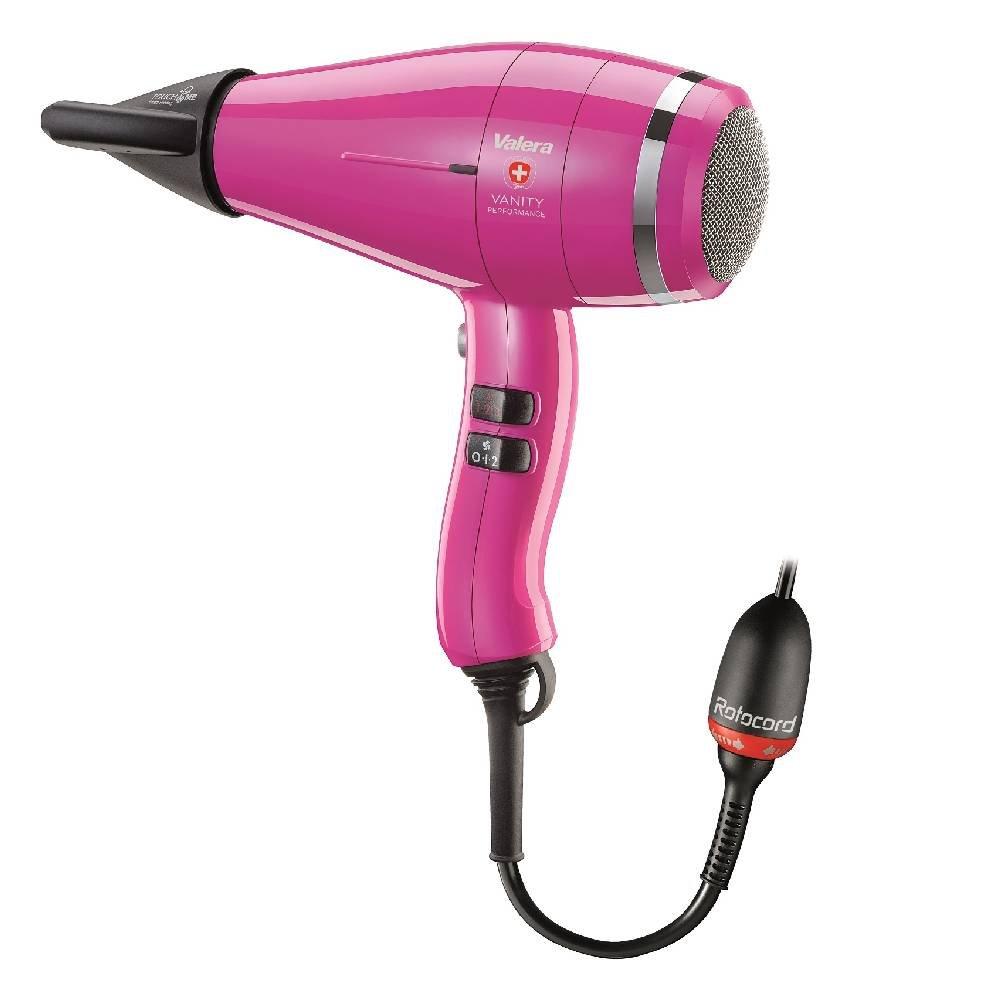 مجفف الشعر بروفيشنال فانيتي بيرفورمانس 8612 من فاليرا، بقدرة 2400 واط، 6 إعدادات للحرارة، VA 8612 RC HP - وردي