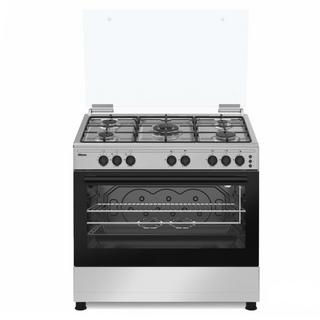 Buy Wansa 90x60cm gas cooker, wgc9067se-p - stainless steel in Kuwait