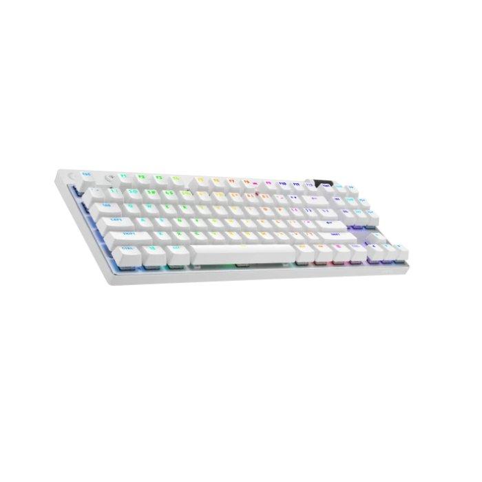 LOGITECH Pro X TKL Lightspeed Wireless Gaming Keyboard, 920-012148 – White